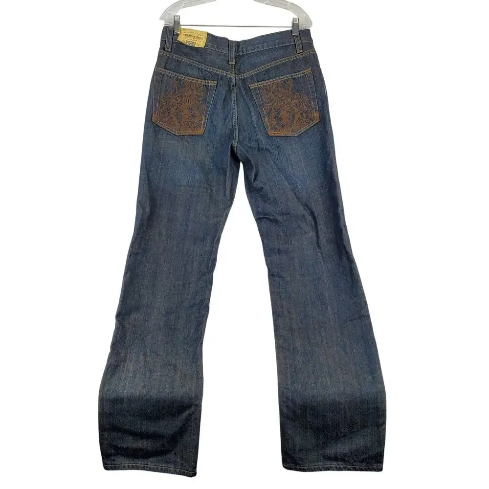 American Rag Cie Women's Bootcut Jeans 32X34 Chinese Dragon Embroidered NWT